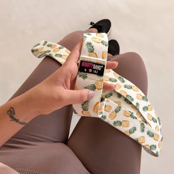 Guma na cvičení - Long Booty Band® Pineapple by VJ + E-book Long Band Guide
