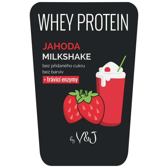 CFM WHEY PROTEIN BY ELATED 80 - jahodový šejk - 30 g vzorek