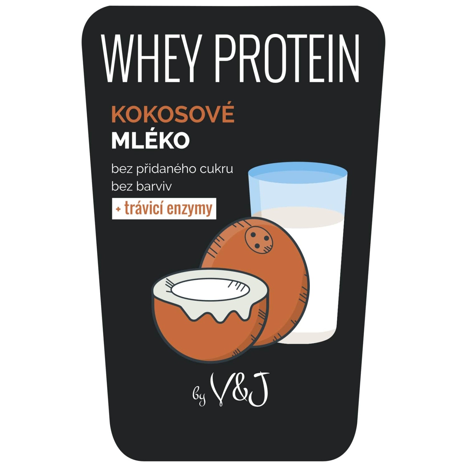 CFM WHEY PROTEIN BY ELATED 80 – kokosové mléko – 30 g vzorek