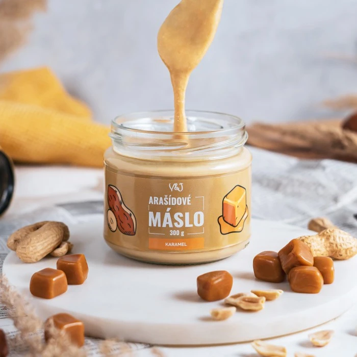 Arašídové máslo - Bílá čokoláda & karamel - 300 g