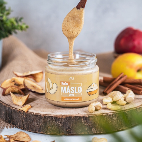 Kešu máslo v příchuti jablečný koláč - 300 g